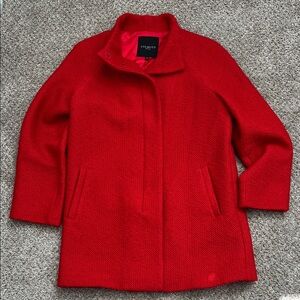 Talbots Vibrant Red Pea Coat 6P